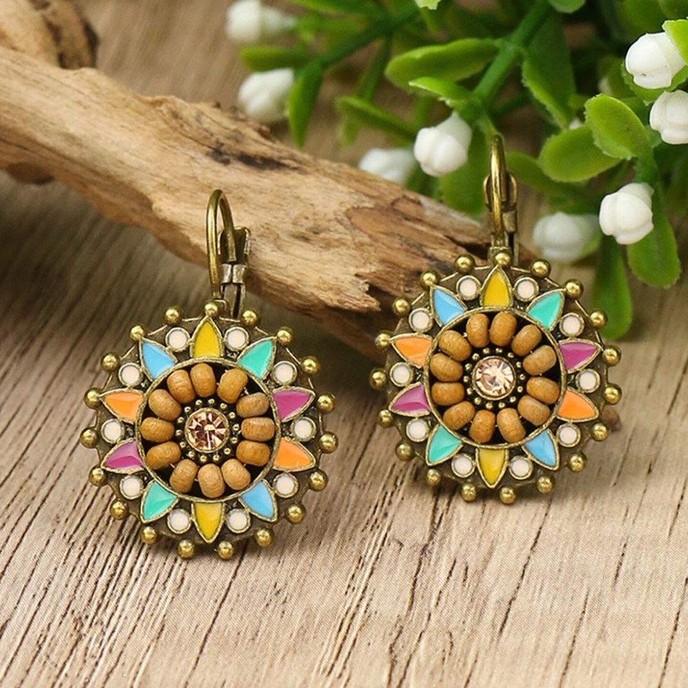 Colorful Bohemian Crystal Earrings